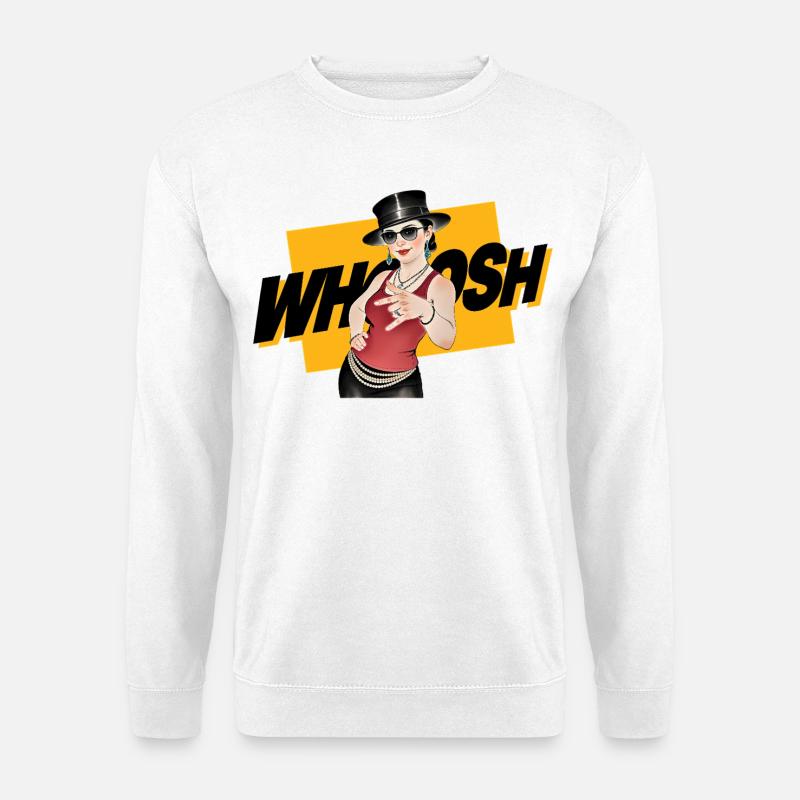 WHOOSH GIRL – nette Leute - Unisex Pullover - Weiß
