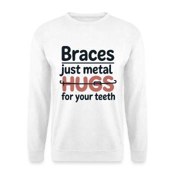 Future Perfect Smile Orthodontique Life - Sweat-shirt Unisexe - blanc - Devant