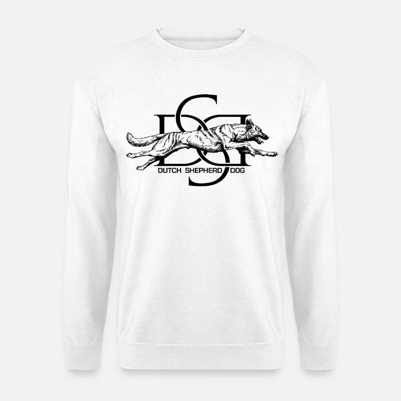 Dutchie - Holländischer Schäferhund - Unisex Pullover - Weiß