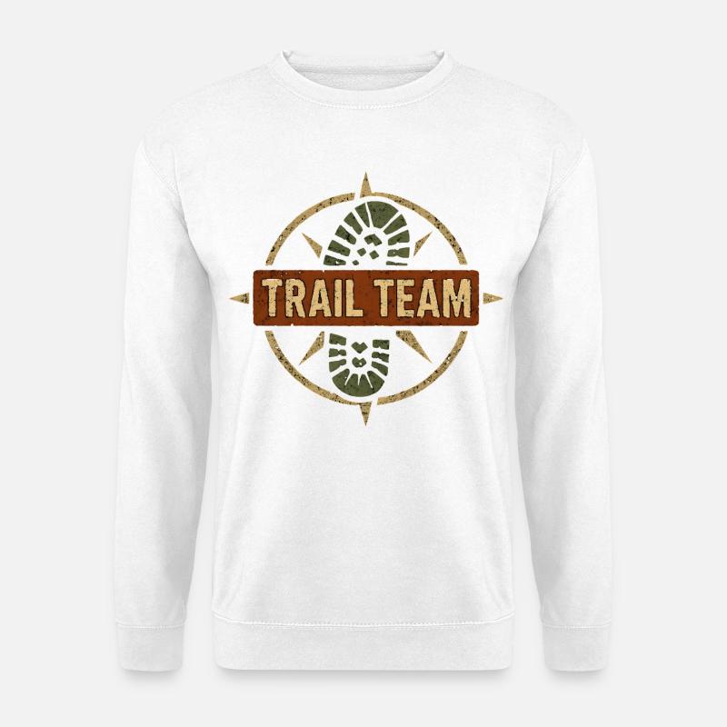 Trail Team Compass - Unisex Sweatshirt - white