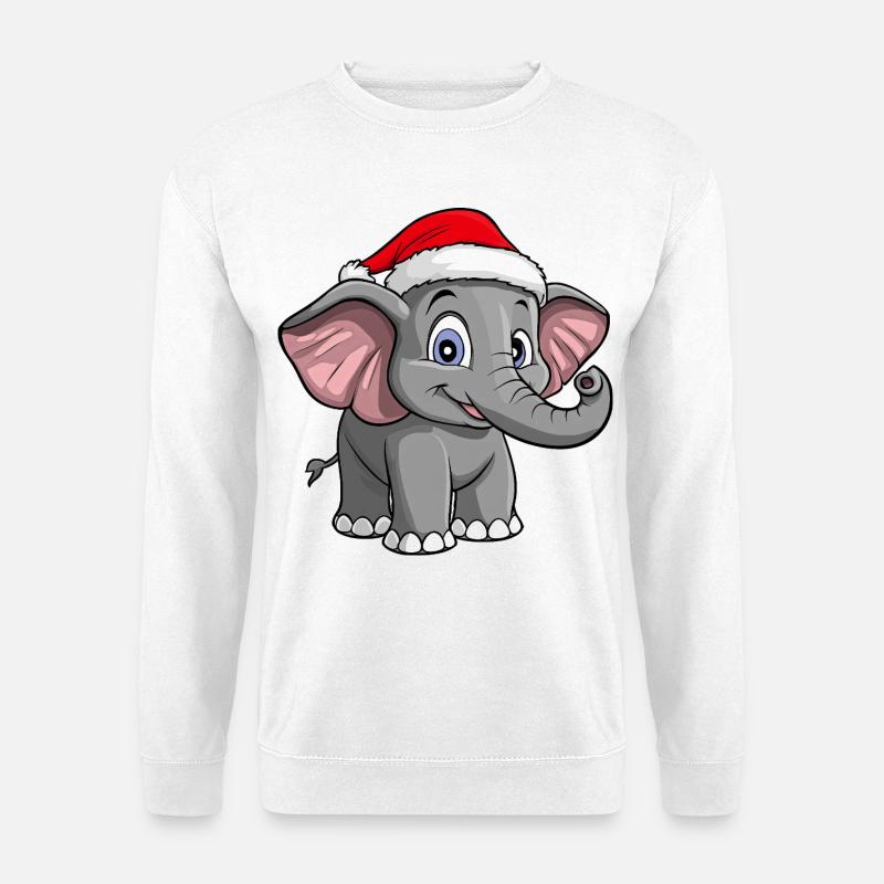 Elephant Christmas - Unisex Sweatshirt - white