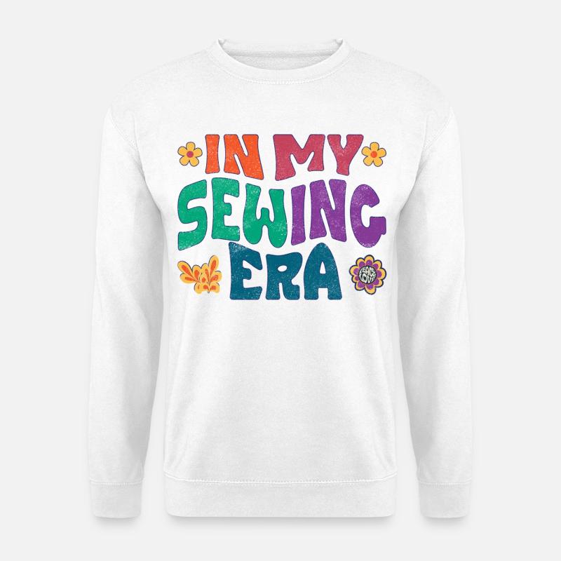 In my sewing era - Unisex Pullover - Weiß