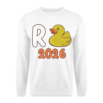 Pension 2026 Duck Pensioner 2026 Pension de retraite - Sweat-shirt Unisexe - blanc - Devant