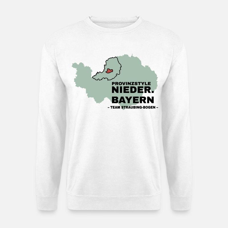 Niederbayern | STRAUBING-BOGEN - Unisex Pullover - Weiß