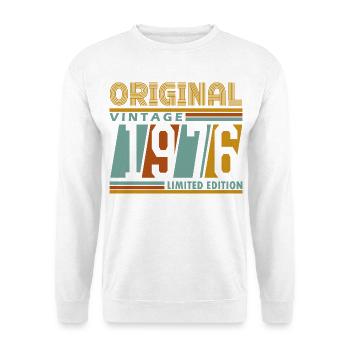 Original Retro Vintage 1976 Limited Edition 50 - Unisex Sweatshirt - white - Front
