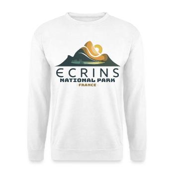 Nationalpark Écrins Französische Alpen Gletscher - Unisex Pullover - Weiß - Vorne