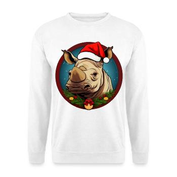 Rhinos Christmas - Unisex Sweatshirt - white - Front