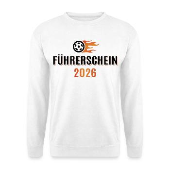 Driver's license passed 2026 - Driver's license - Unisex Sweatshirt - white - Front