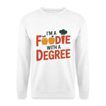 Je suis un gourmet diplômé en diététicien - Sweat-shirt Unisexe - blanc - Devant