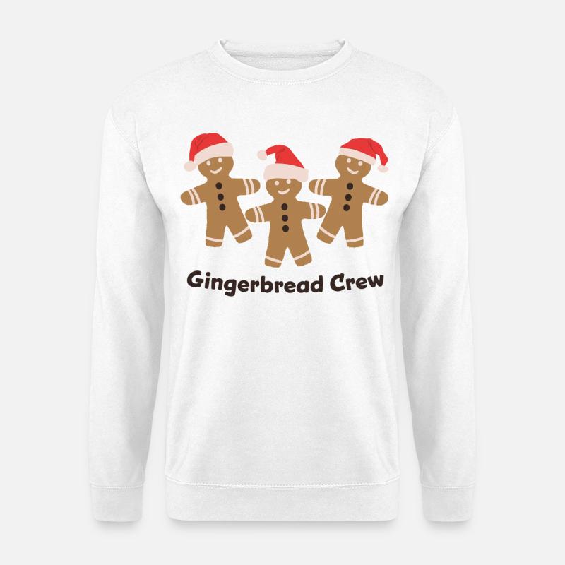 Gingerbread Crew - Weihnachten Plätzchen backen  - Unisex Pullover - Weiß