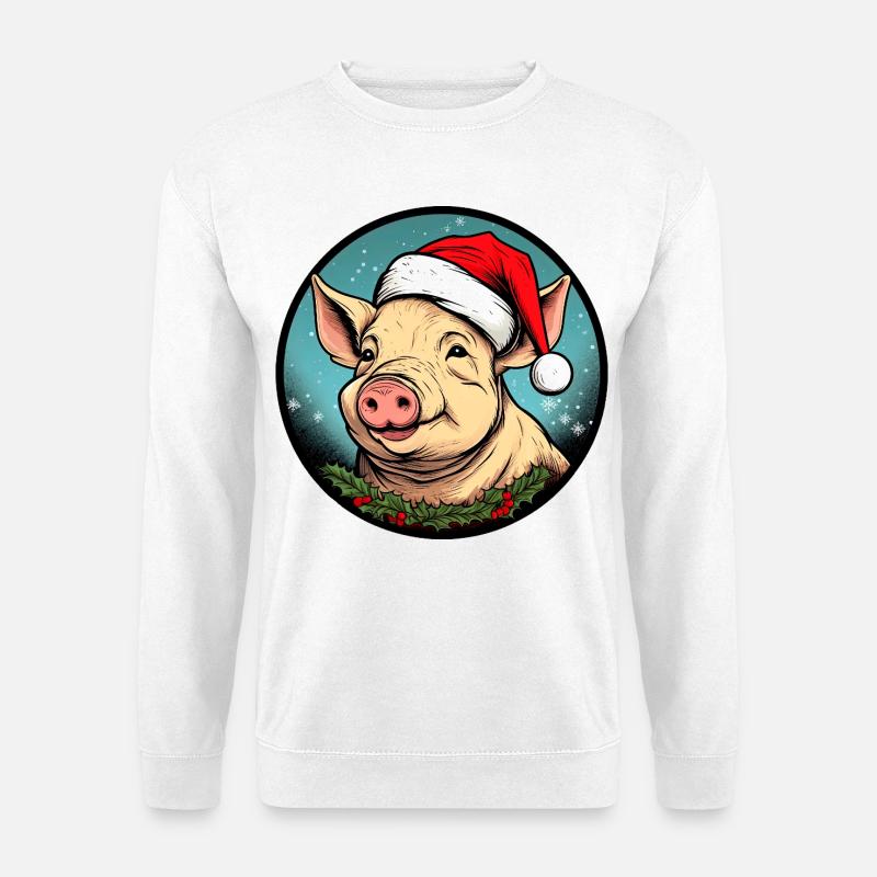 Ferkel Weihnachten - Unisex Pullover - Weiß