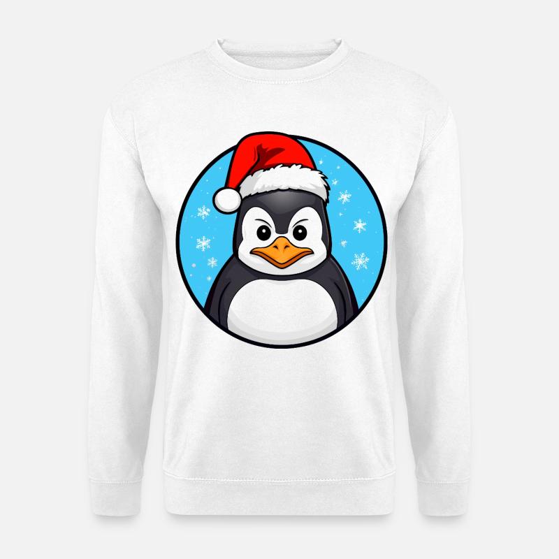 Weihnachten Pinguin - Unisex Pullover - Weiß