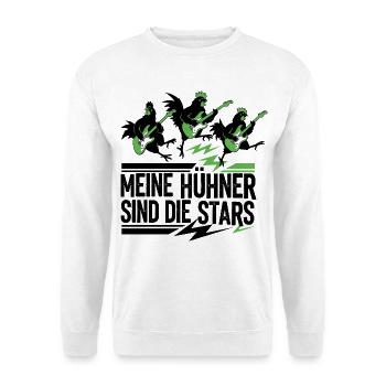 Cadeau de poulets Éleveur de volailles mignon drôle - Sweat-shirt Unisexe - blanc - Devant