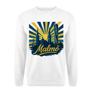Malmö Stadt Schweden cool episch Geschenk - Unisex Pullover - Weiß - Vorne