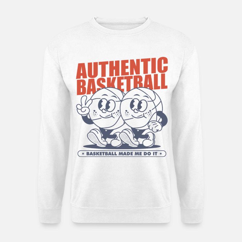 Basketball - Unisex Pullover - Weiß