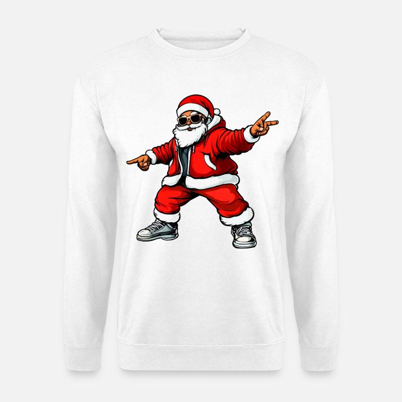 Cooler Peace Weihnachtsmann - Unisex Pullover - Weiß