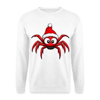 Weihnachtsmann Spinne - Unisex Pullover - Weiß - Vorne