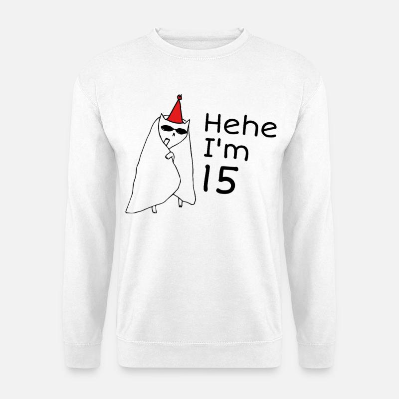 15. Jubiläum – 15. Jubiläumsgeschenk - Unisex Pullover - Weiß