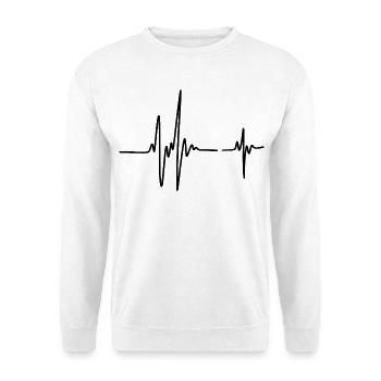 Heartbeat - Rhythm of Life - Unisex Sweatshirt - white - Front
