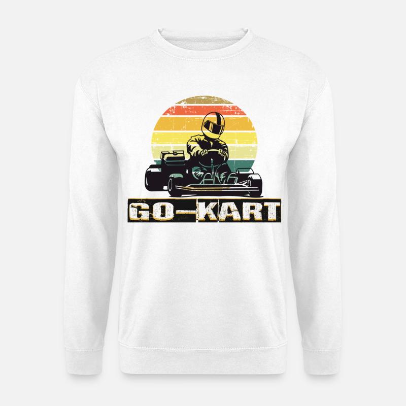 Go-Kart fahren - Unisex Pullover - Weiß