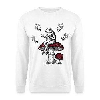 Frog Gentleman - Unisex Sweatshirt - white - Front