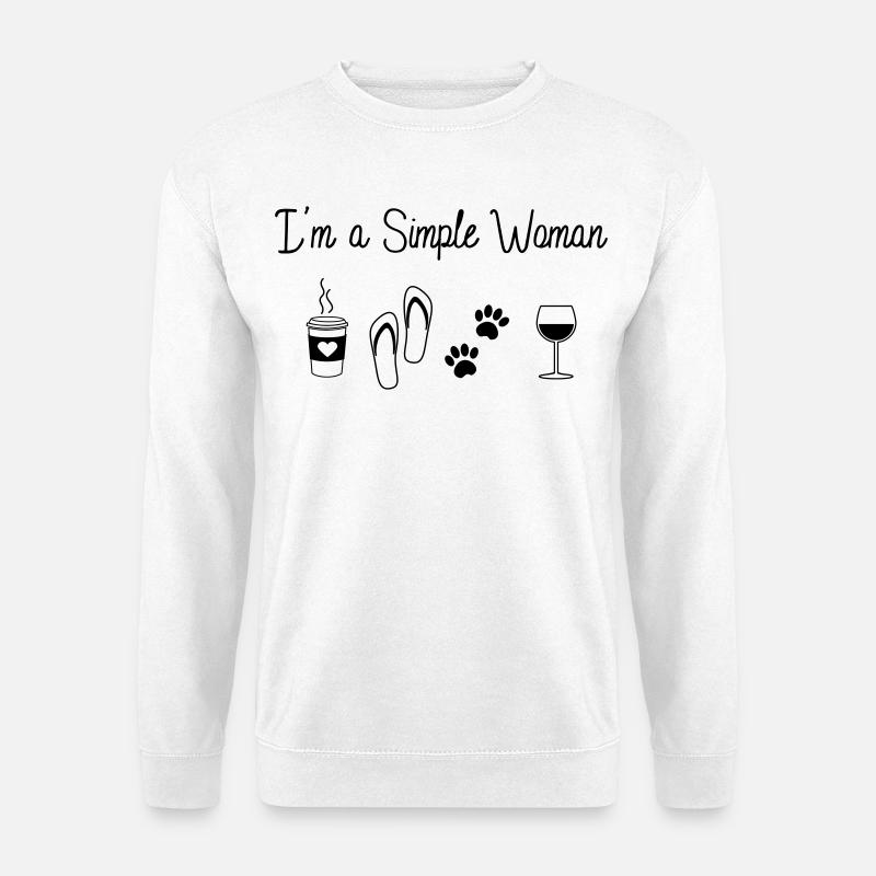 Simple Woman - Unisex Pullover - Weiß