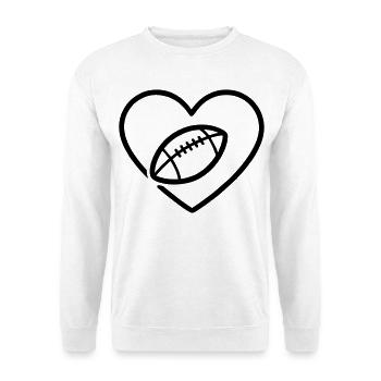 Cuore Rugby XV – Passione Rugby - Unisex Sweatshirt - white - Front