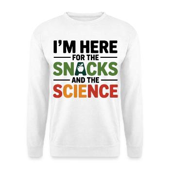 Glück kann man nicht kaufen, aber Lebensmittel einkaufen - Unisex Pullover - Weiß - Vorne