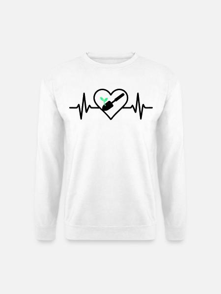 Herz Gärtnerei – Love of Nature - Unisex Sweatshirt - white