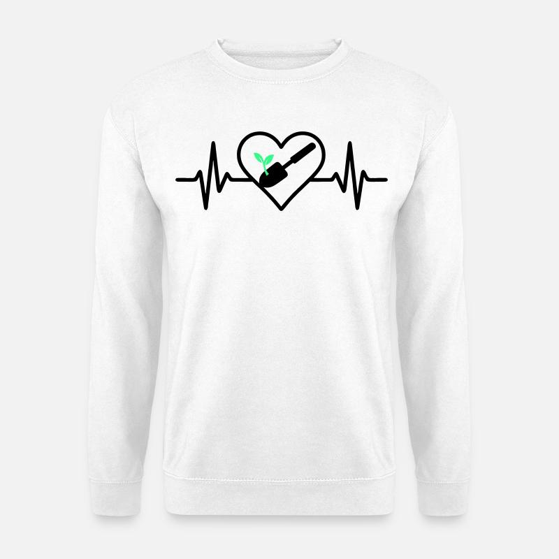 Herz Gärtnerei – Liebe Zur Natur - Unisex Pullover - Weiß