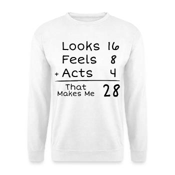 28 Years Anniversary Humorous | 28th Anniversair - Unisex Sweatshirt - white - Front