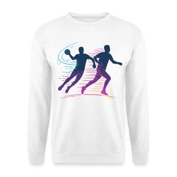 Handball Neon Player, Fast Attack, Team - Unisex Sweatshirt - white - Front