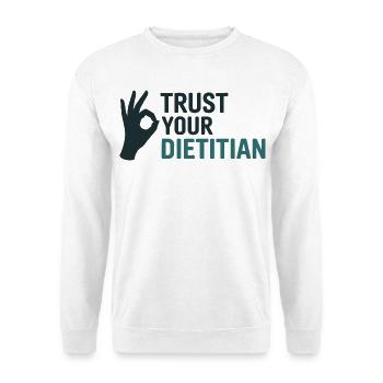 Vertrauen Sie auf die professionelle Beratung Ihres Ernährungsberaters - Unisex Pullover - Weiß - Vorne