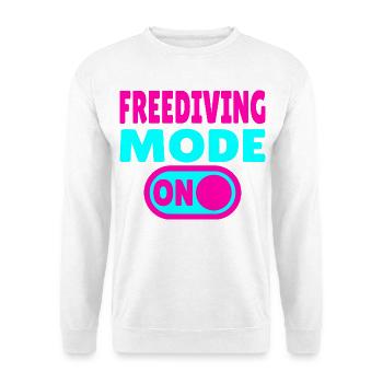 Freediving Mode ON - Diver - Unisex Sweatshirt - white - Front