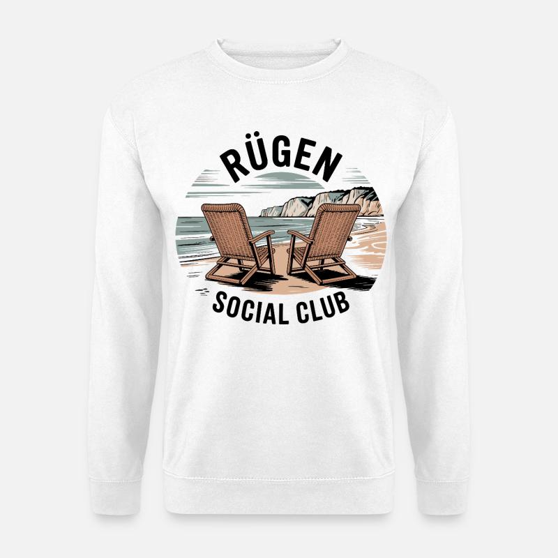 Rügen Urlaub Ostsee Reise Strand - Unisex Pullover - Weiß