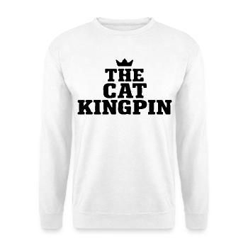 The Cat Kingpin Bold Slab Serif Art - Unisex Sweatshirt - white - Front