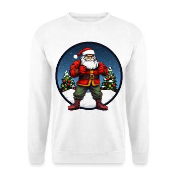 Noël de combattant - Sweat-shirt Unisexe - blanc - Devant