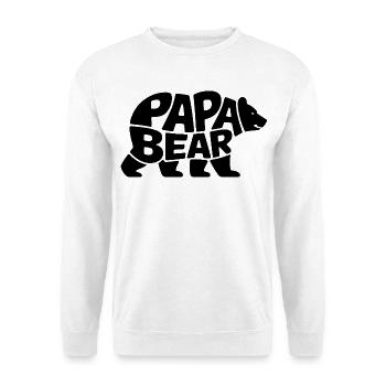 Papa Bear - Unisex Sweatshirt - white - Front