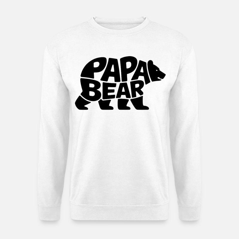 Papa Bear - Unisex Pullover - Weiß