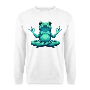 Yoga Frog Zen - Unisex Sweatshirt - white - Front