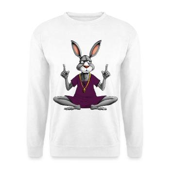 Donkey Yoga / Yogi Donkey - Unisex Sweatshirt - white - Front