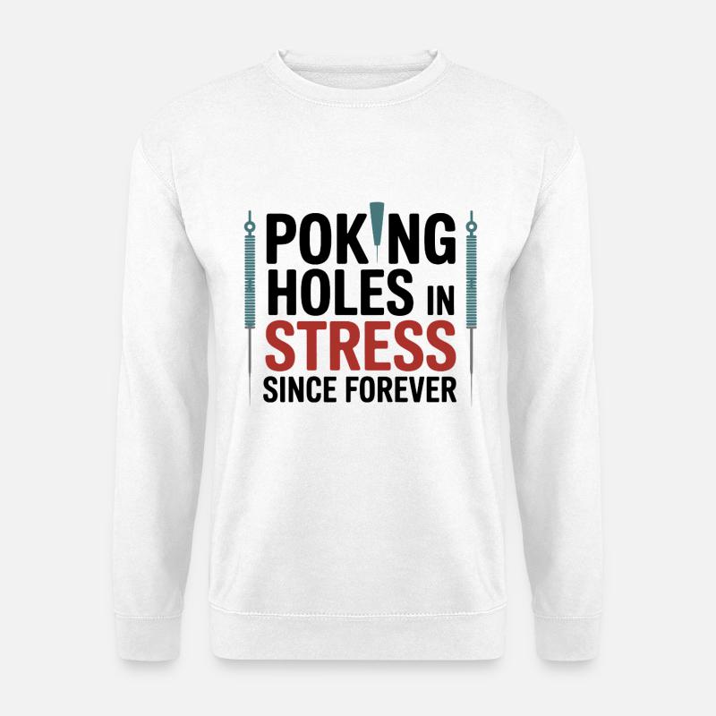 Akupunkteur-Stressentlastungsexperte - Unisex Pullover - Weiß