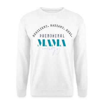 Énergie phénoménale de Mama - Sweat-shirt Unisexe - blanc - Devant