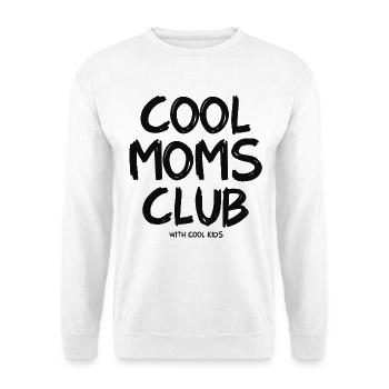 Cool Moms Club with cool Kids - Unisex Pullover - Weiß - Vorne