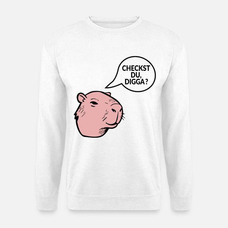 Jugendsprache Checkst Du Digga - Unisex Pullover - Weiß