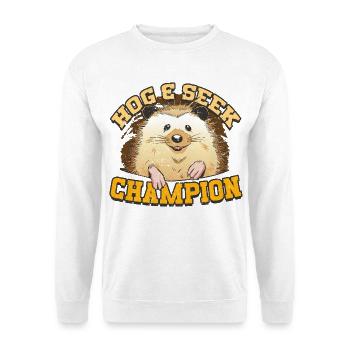 Igel Tag Hedgehog Day Hog & Seek - Sweat-shirt Unisexe - blanc - Devant