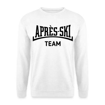 Après-Ski – Team (Apres Ski / Konkav / Black) - Unisex Pullover - Weiß - Vorne