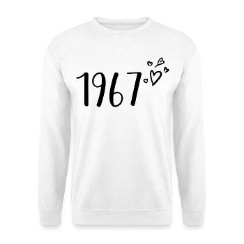 1967 - Unisex Pullover - Weiß - Vorne