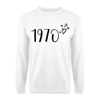 1970 - Unisex Sweatshirt - white - Front