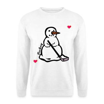 Hockey Enfant Snowman d’Hiver - Sweat-shirt Unisexe - blanc - Devant